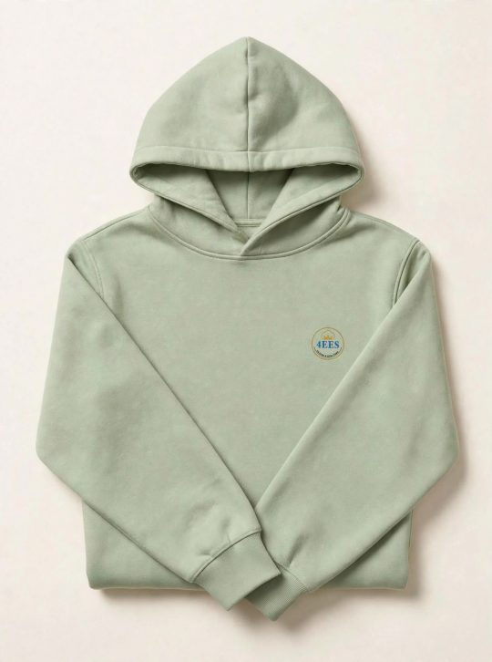 4EES Minimalist Smooth Pressed Fleece Oversized Hoodie
